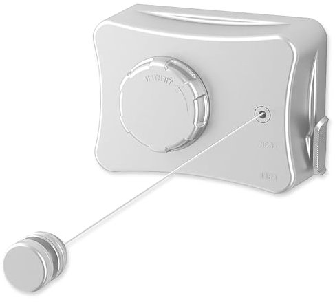 Filo Stendibiancheria Retrattile, 5.1m Stendibiancheria Retrattile, Filo Stendibiancheria Retrattile Invisibile, Linea Inossidabile Corda Bucato per Interni Bagno Balcone Resistente Esterni Piazza