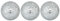 BIMUYI Mosaik Tafelaufsätze, dekorative Kugeln, Mosaik Glaskugeln, 10cm Durchmesser, 3er Pack (Silber)