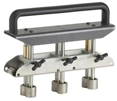 LeTkingok Outil de Pliage de Tôle, Cintreuse à Rouleaux de Bord à 3 Stations, Angle de 0 à 90 Degrés, Dispositif de Pliage Manuel de 16 à 102mm