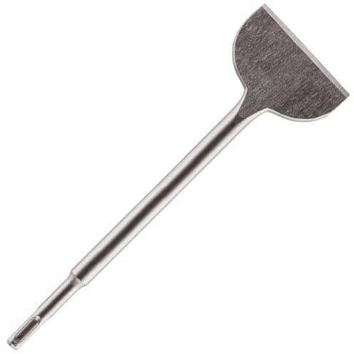 Rennie Tools - Punta a scalpello SDS Plus, 75 mm di larghezza x 250 mm di lunghezza, offset per l'uso su mattoni, cemento, muratura, malta, marmo e pietra dura. Per trapani SDS e SDS Plus. Punta a