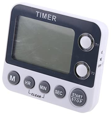 Lodoot Cronómetro temporizador/2 canales electrónicos de pista y campo Deportes Cronómetro Cuenta Regresiva Reloj Alarma Recordatorio Equipo Temporizador Dos juegos de temporizadores