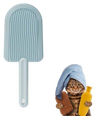 Katzenzungenbürste, weiche Katzenbürste, Silikonkämme, doppelseitiger Katzenpflegekamm, multifunktionaler Haustier-Massagekamm, für langhaarige oder kurzhaarige Katzen Fellpflege, leicht zu entfernen,