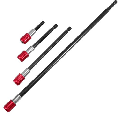 DIYEAH 4pezzi Prolunga Per Punta Da Trapano Esagonale Set Di Punte Esagonali Adattatore Esagonale Per Trapano Set Di Punte Esagonali Lunghe Albero Di Prolunga Flessibile Per Da