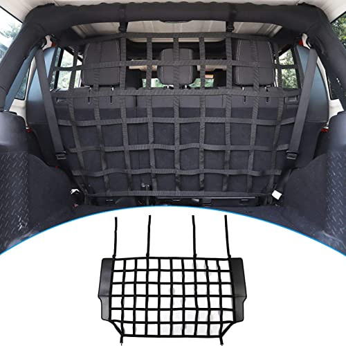 XYHAOAI Red de Seguridad para Mascotas, Malla Protectora para Perros para Jeep Wrangler JK JL de 4 Puertas (2007-2025), Ideal para Mascotas Medianas y Grandes.