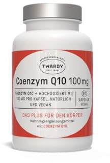 Astrid Twardy Coenzym Q10 – Mit 100 mg Coenzym pro Kapsel– hochdosiert, vegan, ohne Zusatzstoffe, glutenfrei und laktosefrei – 30 Kapseln