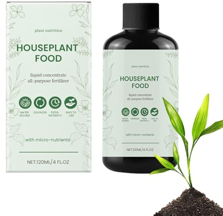 Fertilizante Líquido Para Plantas de Interior - 120ml Alimento Líquido para Plantas de Interior - Solución Nutritiva para Crecimiento en Jardines Hidropónicos y Cultivo de Hortalizas Frutas en