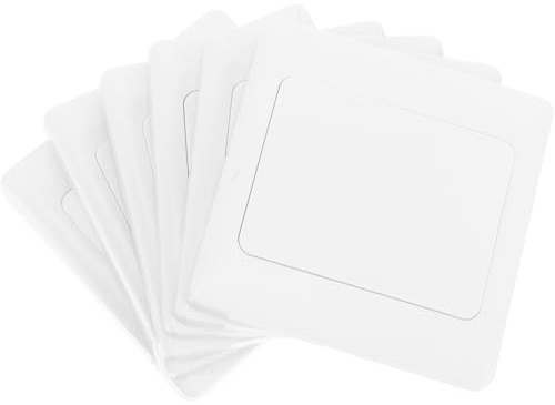 iplusmile 6 Pièces Couvercle De Plaque Murale Type 86 Blanc Cache Trou Mur Étanche Pour Rénovation Cache-Câble Décoratif Installation Facile Pour Maison Bureau Et École