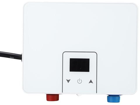 Fafeicy Mini Calentador de Agua sin Tanque Calefacción Rápida Impermeable para la Escuela de Cocina, Calentador de Agua Caliente Montado en la Pared de 5500 W para Espacios Pequeños