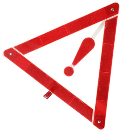 Mipcase Triangle De Signalisation Réfléchissant Pour Voiture Panneau Avertissement Urgence Routière Sécurité Bord De Route Matériel Résistant Portable Pour Situations Imprévues