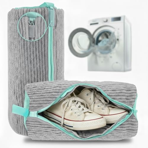 Sacchetto Lavaggio Scarpe Morbido per Lavatrice – 2 Pezzi XL – Rete Traspirante e Cerniera Rinforzata – Protezione Completa per Scarpe Sportive, Uomo Donna, Bambino – Riutilizzabile e Lavabile