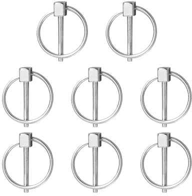 8 Stück 3mm Sicherheitsnadel Aus Edelstahl 304 Splinte Federstecker Spezialsplinte Klappsplinte Sortiment Sicherungssplint Sicherungsstift Klappstecker