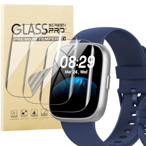 KUSINHOKA 3 Pezzi Pellicola Protettiva per Cillso Smartwatch IDW26 1.83 Pollici, HD Trasparente Anti-Graffio Protezione Schermo, Senza Bolle, Soft TPU Pellicola Protettivo per Cillso IDW26