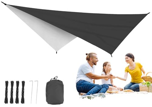 Vela Ombreggiante | Leggera e Schermante ai Raggi UV | Tessuto Oscurante per Esterno - Per Giardino Cortile Pergola Deck Campeggio Picnic Attivita Familiari