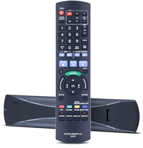Snrigw Telecomando di ricambio per flauto Panasonic DVD DMR-EH575 DMR-EH585 DMR-EH675 DMR-EH770