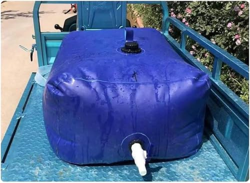 Vikbar vattenblåsa 120–5 000 L, bärbar PVC-reservoartank för camping, bevattning, brandsäkerhet, läckagesäker hopfällbar förvaringsbehållare med kran, nödsituationer
