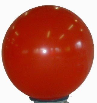Riesenluftballon von Ballonpoint - Ø165cm /66inch, Umfang 450cm unbedruckt, Ballonfarbe ROT, XXL Riesenluftballon / Jumboballoon Typ R450 -101-00 inkl. Spezialballonverschluss (Klammer ZRBV15). Hergestellt in Österreich