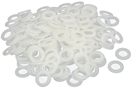 sourcing map 200uds M12 x 20mm x 2mm Nylon Plano Aislante Arandelas Juntas | Sujetador