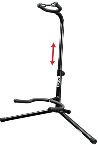 Gator Rok-It Standard-Ständer für Akustik-, Elektro- oder Bassgitarren; (RI-GTRSTD-1), mattschwarz