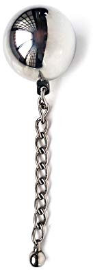 Bondage Edelstahl 40mm Anal Kugel mit Kette für Gewichte Anal Kugel - Love Ball