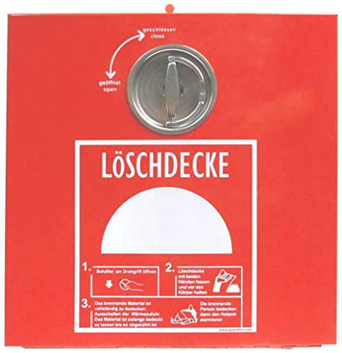 Löschdeckenbehälter Stahlblech Löschdeckenbox Löschdecke Kasten Wandhalter von MBS-FIRE
