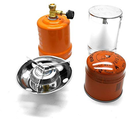 EUROCAMPING Gas camping Cooker/stove & Gas Camping lantern Kit