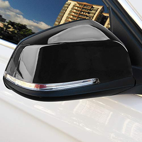 Auto Rückspiegel Kappe Spiegelkappen Spiegelabdeckungen Für F30 F31 F20 F21 F22 F23 GT F34 F32 Coupe F33 Convertible F36 Gran E84 X1 I3 Seitenspiegel Abdeckung Spiegel Schwarz Glänzendes