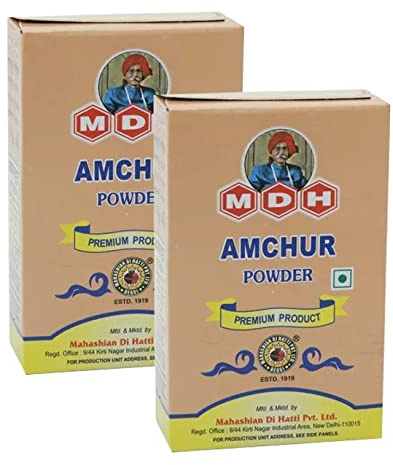MDH Amchoor Powder 100g (Pack of 2) – Dried Tangy Mango Aamchur Masala Used To Add Sour Taste In Food – Spices Mix Curry Masala Recipe Mixes Casserole Seasoning Herbs