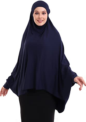 ihvan online, Frauen Muslim Hijab Cover, islamischer Khimar, lange Salah -Kleidung. Gebet Hijab für Frauen