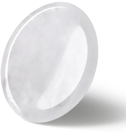 QINJIEJIE Bergkristall Kristalle Handschmeichler SorgenSteinee Daumen EdelSteine Oval Kristall HeilSteinee Palm Steine Stress Relief Reiki Heilung Meditation