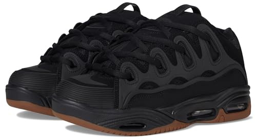 Osiris Chaussures de skate D3 2001 pour homme Noir/Noir/Caoutchouc 9
