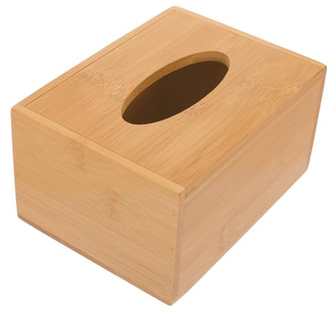 DRESSOOS Taschentuchbox-Abdeckung Aus Holz Rechteckiger Serviettenhalter Für Haushalt Praktische Aufbewahrungsbox Für Schreibtisch Oder Badezimmer