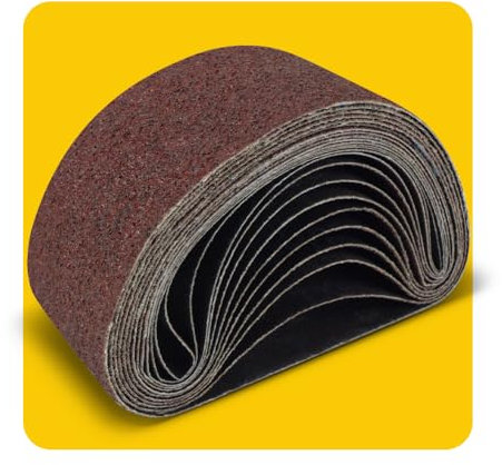 60x400mm Sanding Belt Assorted Pack, 12 Pcs (3 Each of 40/60/80/120 Grits), Aluminum Oxide for Sanders
