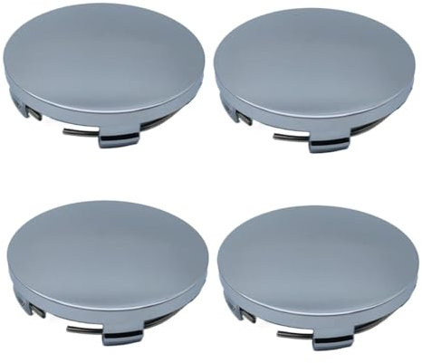 4 Piezas Tapacubos, Tapas para Llantas 60mm, Tapas de Rueda ABS, Tapacubos Universales para BMW Vw Mercedes Audi(OD 60 mm ID 56 mm)