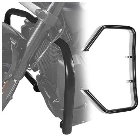 Échappement Silencieux pour Harley pour Sportster S 1250 RH1250S 2020 2021 2022 2023 Décoration De Moto Cadre De Protection De Moteur Avant Accident D'autoroute(Black)