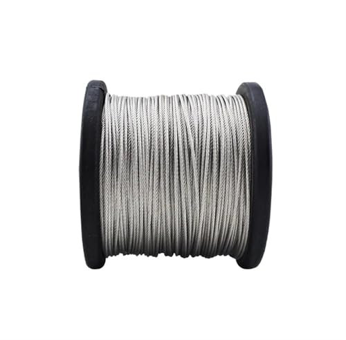 NJIEzhao 1-10 Meter Durchmesser 0,3-4,0mm 304 Edelstahl Draht Seil Weiche Feine Drahtseil Drahtseil(4.0mm (1 Meter))
