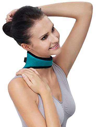 XGOPTS USB Nacken-Heizkissen für Nackenschmerzen Nackenwärmer mit Abschaltautomatik Nackenstütze Einstellbare Temperatur Nackenbandage für Halskrause Mensch (Rosa)