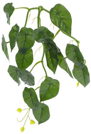 TOYANDONA Plantes Artificielles pour Terrariums Plantes Suspendues avec Ventouses pour Lézards Et Reptiles Décoration Réaliste pour Habitat