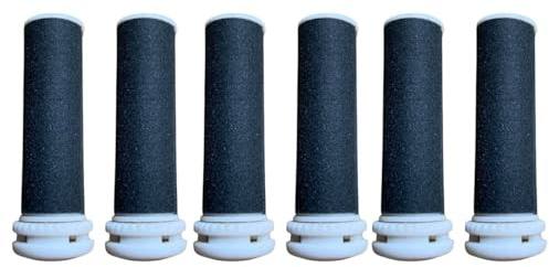 6 Stück Hornhautentferner Ersatzrollen Fußfeile Rollenköpfe für Fußschleifer Wechselrollen Kompatibel mit Emjoi Micro Pedi für Pediküre Fußpflege Hornhautentferner Nachfüll Rollen,Feine Ersatzrollen