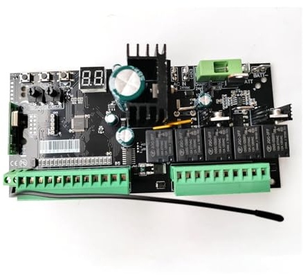 YVAAASIYC Contrôleur de Carte électronique de Circuit imprimé d'opérateur de Moteur d'ouvre-Porte battant Automatique for ouvre-Porte 12 V CC ou 24 V CC Double(Kit1)