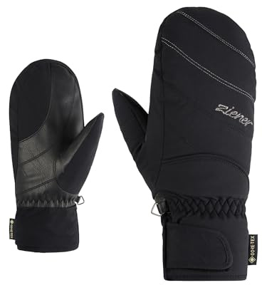 Ziener Damen KATIMANA-Z Ski-Fäustling/Wintersport | Gore-Tex, PFC frei, Black, 7,5
