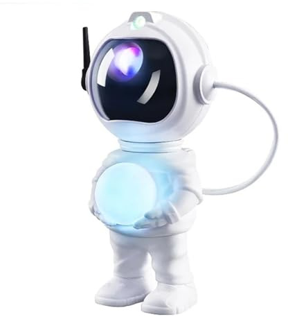YFDGD Proyector De Estrellas Y Galaxia Ajustable De 360°, Luz LED De Noche Con Control Remoto, Lámpara De Proyección De Astronauta For Decoración De Dormitorio, Regalos For Niños Clear Imágenes