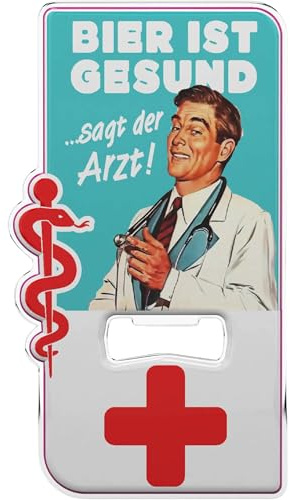 LANOLU Décapsuleur amusant pour hommes, décapsuleur cool drôle, cadeau de bière pour hommes, cadeau de buveur de bière, cadeau de médecin
