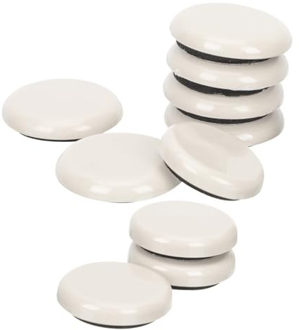 Hemobllo Piedini Per Mobili Autoadesivi Antiscivolo 20 Pezzi, Tappetini Protettivi Per Pavimenti Silenziosi, Cursori Mobili Per Protezione Pavimenti e Trasloco, Feltrini Rotondi 30mm e 35mm