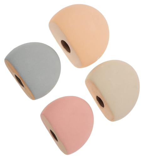 VERDANVERSE Lot De 4 Galets Décoratifs Colorés pour Aménagement Paysager Petits Cailloux De Rivière Pierres Décoratives pour Aquarium Et Jardin Gravier Lisse Et Poli Galets De Jardinage