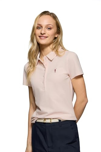 Polo Club Polo Casual Donna Cinque Bottoni 100% Cotone con Ricamo