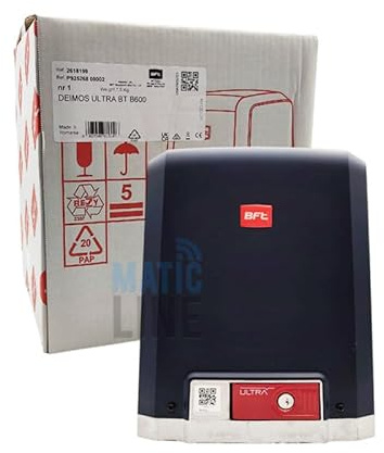 BFT Deimos Ultra BT B600 - Motor operador de 24 V para puerta corredera, peso 600 kg, 2618199