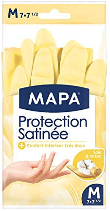 Mapa-Guanti in lattice-Protezione in tessuto Satin di cotone, confezione da 3