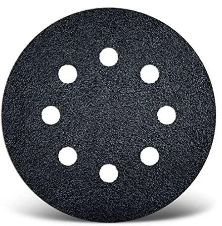 MENZER Black Klett-Schleifscheiben, 125 mm, 8-Loch, f. Exzenterschleifer, Siliciumcarbid (50 Stk.) K40