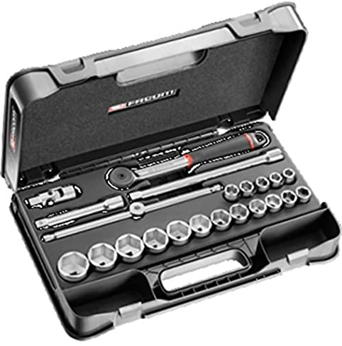 Facom S.161-2P6U - Coffret Douilles 1/2 6 Pans en Pouces - 22 Pièces
