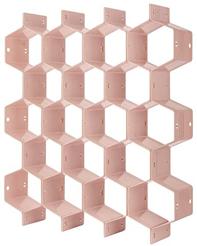 poeland Drawer Divider Organizer 8pcs DIY Plastic Grid Honeycomb Drawer Divider